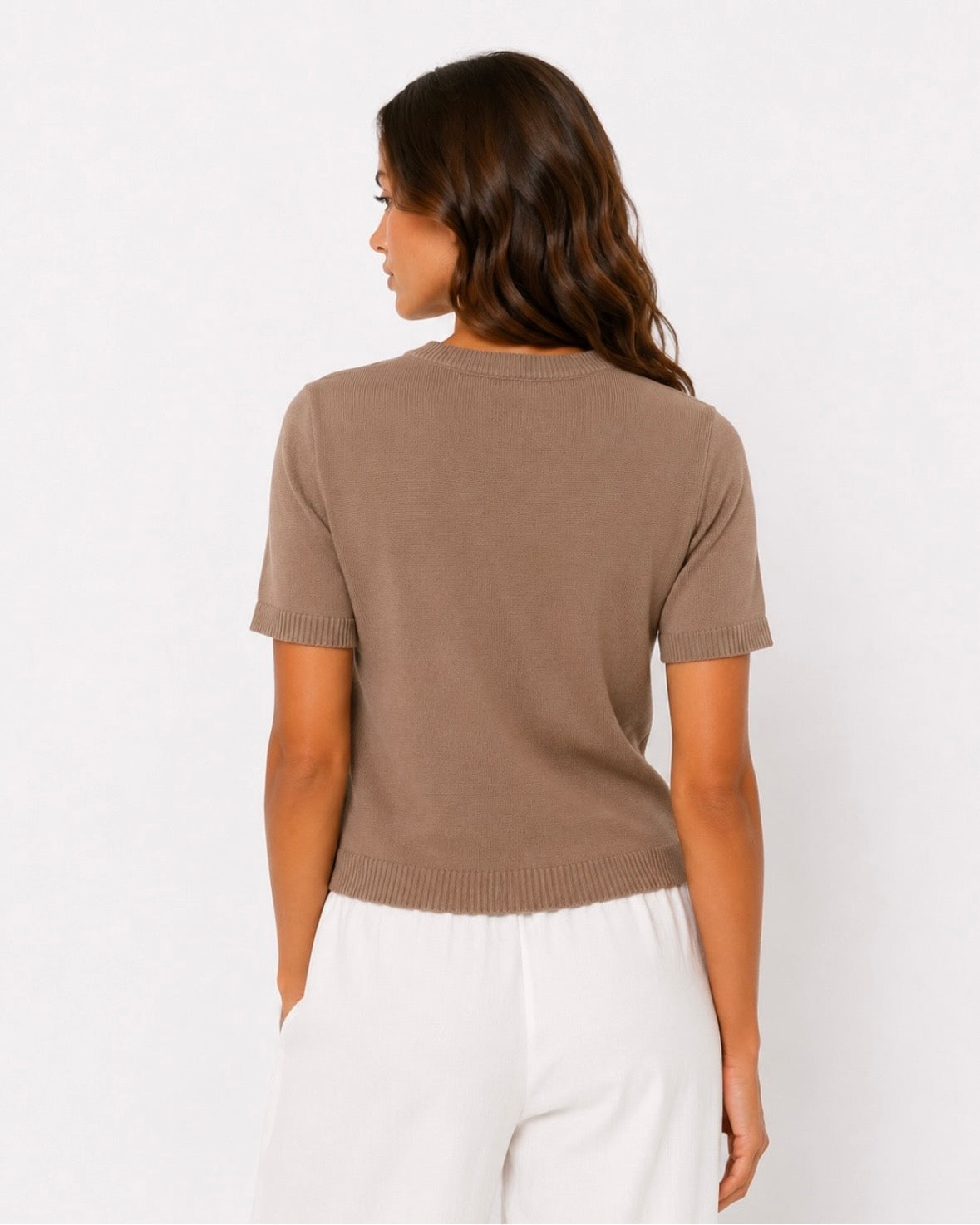 The Taupe Knit Tee